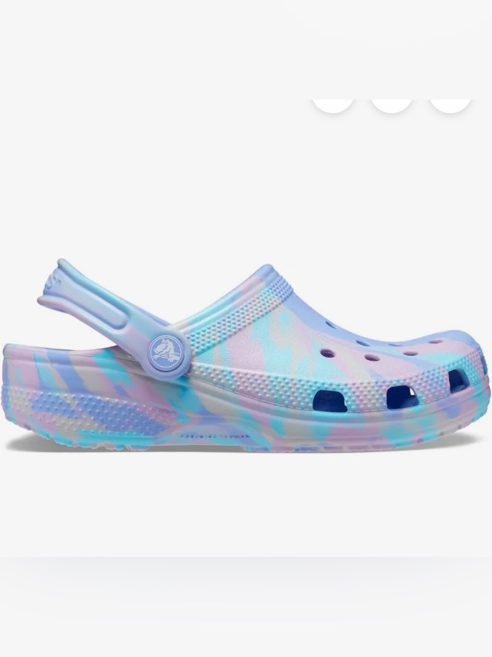 Crocs Classic Marbled Toddler Shoes Moon Jelly Pastel Swirl - Size C4